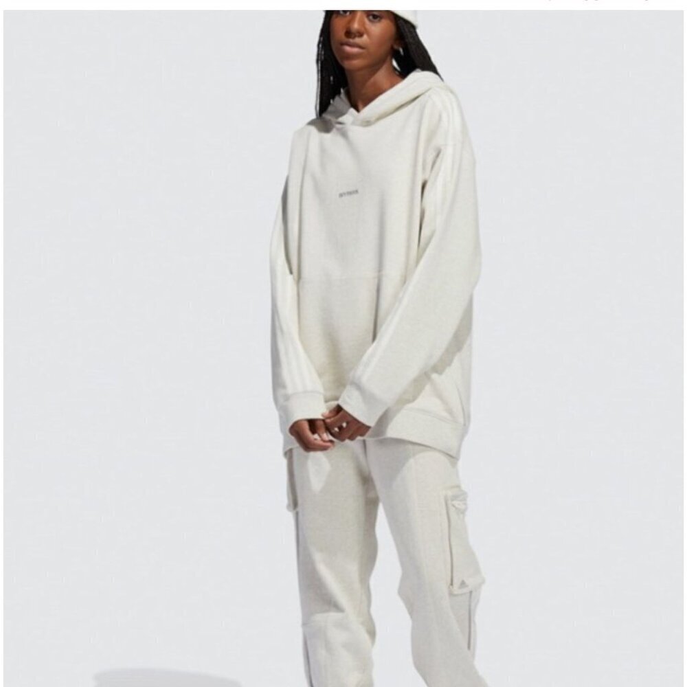 IVY PARK x Adidas Beyonce Ivory Tunic Cargo Hoodie Sweatshirt Women's Size Large - Picture 3 of 12